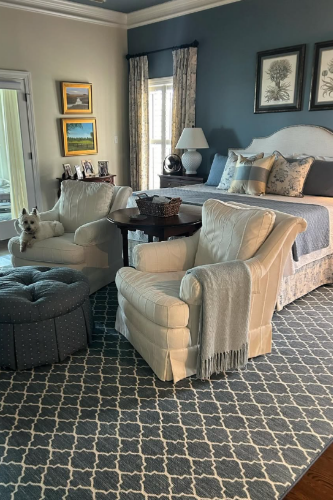 custom area rug installation